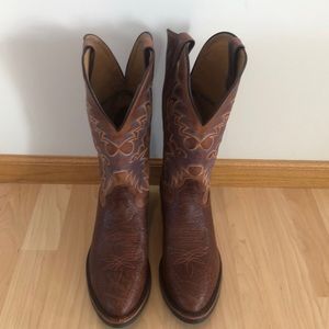 Tony Lama cognac conquistador boots